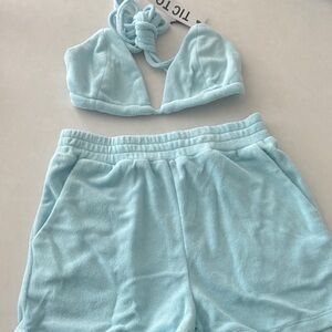 Light Blue Women's Intimate Set